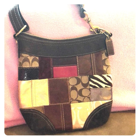 Coach Handbags - Coach patchwork shoulder purse